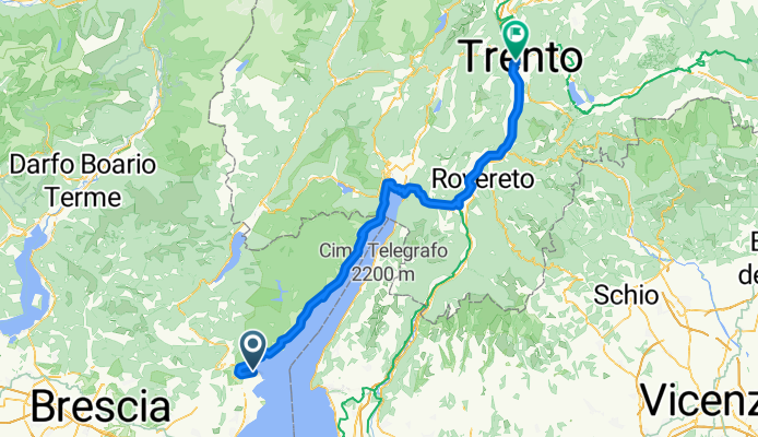 Von San Felice del Benaco bis Trient