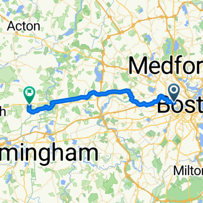 Franklin St, Cambridge to Raymond Rd, Sudbury