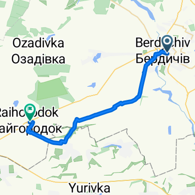 From Berdychivska вулиця Богдана Хмельницького to Raihorodotska silska hromada