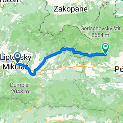 Liptovský Mikuláš - Vysoké Tatry