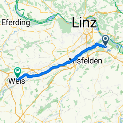 Karajanweg, Linz nach Bahnhofstraße, Wels