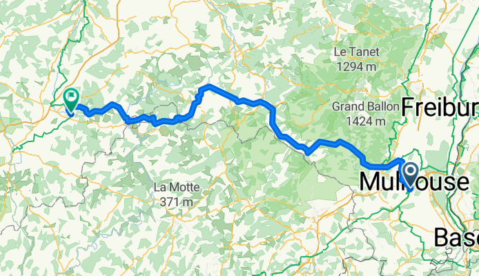Mülhausen nach Le Châtelet-sur-Meuse