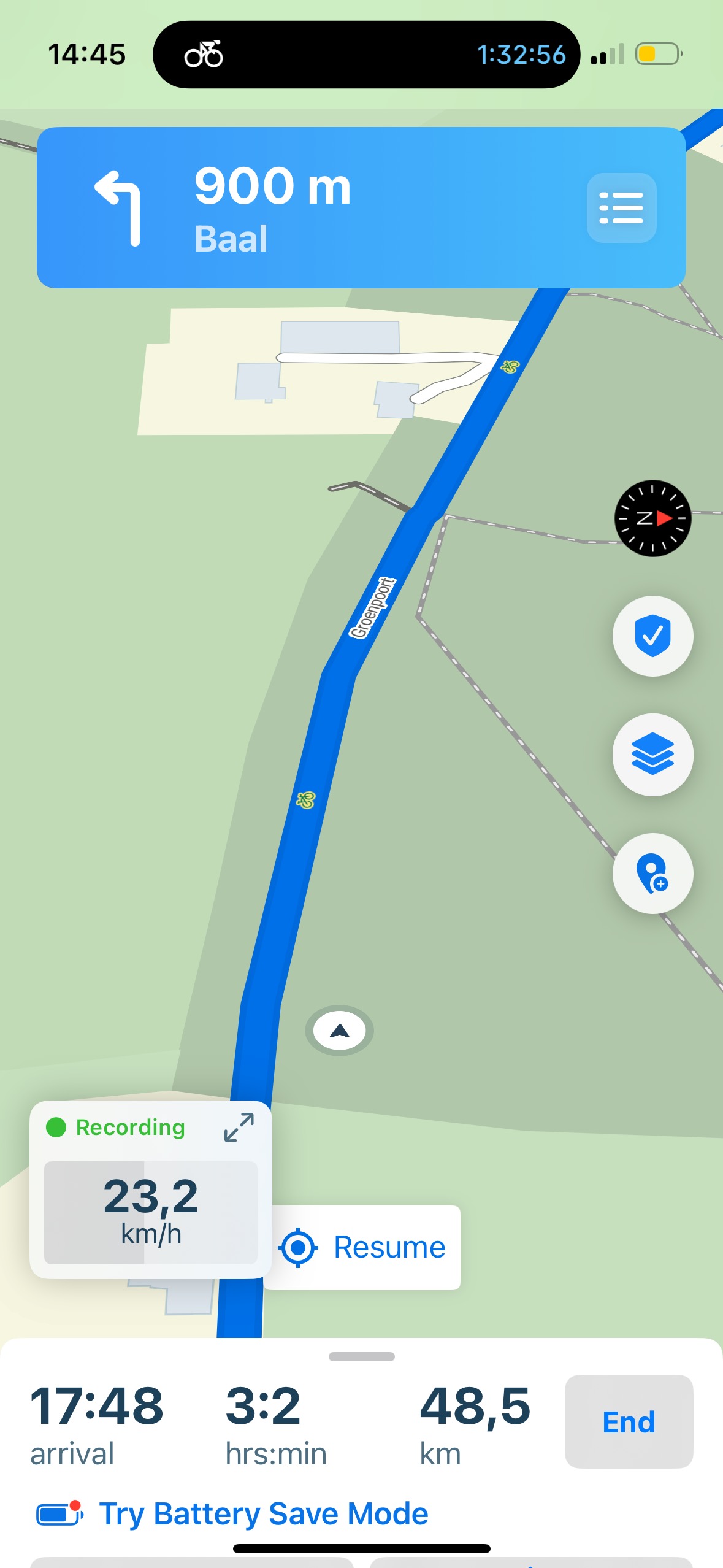 fietsroute for those who don’t skydive