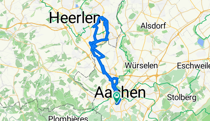 Hangeweiher - Kerkrade Cranenweyer - Hangeweiher (similar to the route by ) (E-MTB)