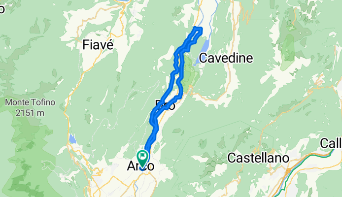 Cross Country Radtour Marocche di Dro - Weg 750