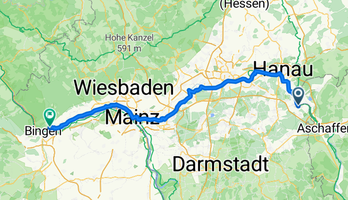 Uhlandstraße, Seligenstadt nach Grabenstraße, Rüdesheim am Rhein