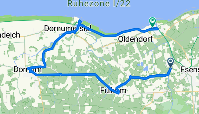 Straße Ohne Straßennamen nach Am Strand