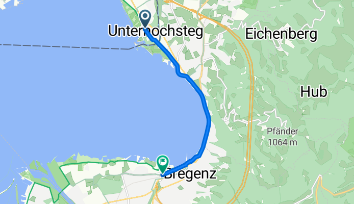 Felix-Wankel-Straße, Lindau (Bodensee) nach Min Weag, Bregenz