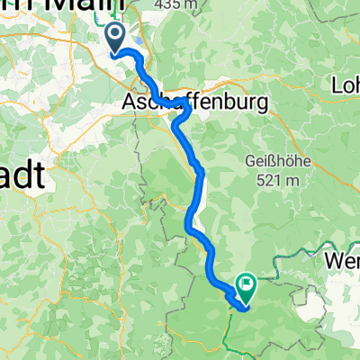 Uhlandstraße, Seligenstadt nach Obere Walldürner Straße, Miltenberg