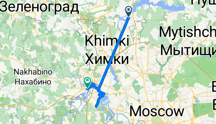 Набережная улица, Долгопрудный до Ильинский бульвар, Красногорск