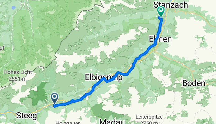 Holzgau 71a nach Vorderhornbach