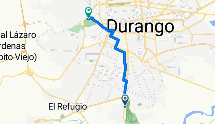 Avenida Domingo Arrieta, Durango a Parque Guadiana, Durango