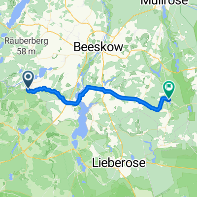 An der Zollbrücke, Tauche nach Chossewitz, Friedland