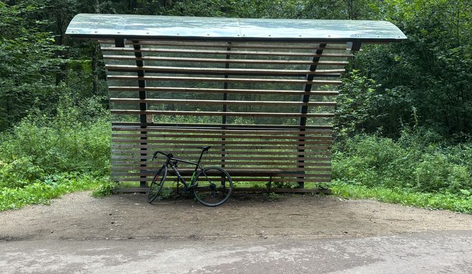 Photo 2 of the Bikemap route "Новомещёрский проезд, Москва до Боровское шоссе, Москва"
