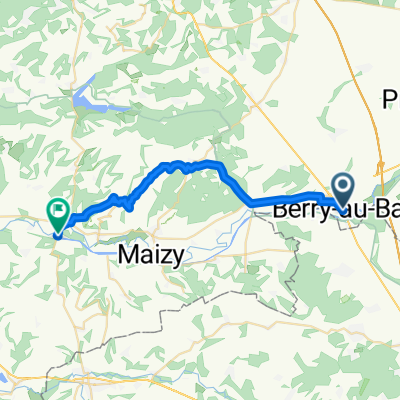 Rue des Écoles, Berry-au-Bac nach Villers-en-Prayères, Les Septvallons