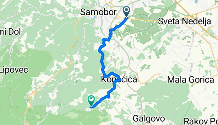Route to Planinarski dom "Dr. Maks Plotnikov"