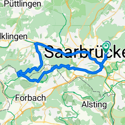 35 km Runde SB-Schoeneck-Neu-Aschbach, Leinpfadhschbach