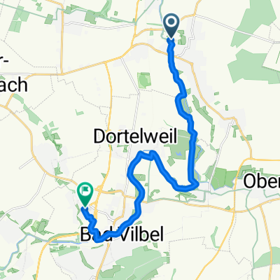 Groß-Karben, Karben nach Am Weißen Stein, Bad Vilbel