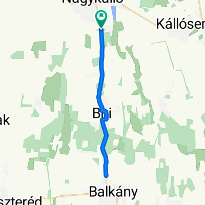 Mezőgép utca, Nagykálló - 4102-es mellékút, Nagykálló