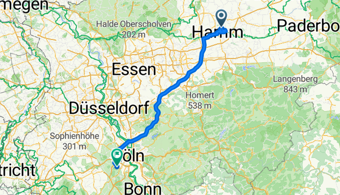 Ennigerberg nach Adelheidisstraße