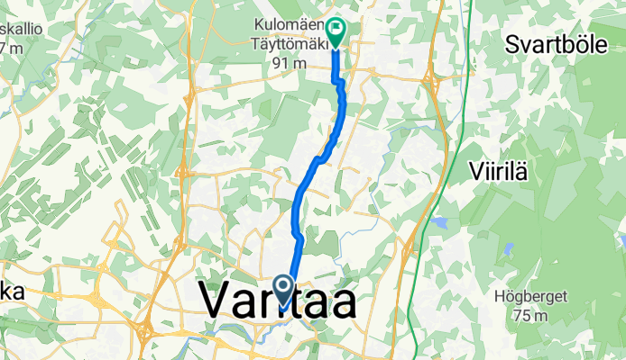 Asematie, Vantaa to Teeripolku, Vantaa