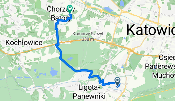 W Orkana, Katowice do Leśna, Chorzów