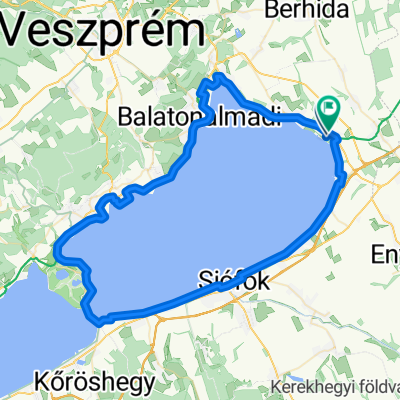 Route in Balatonakarattya