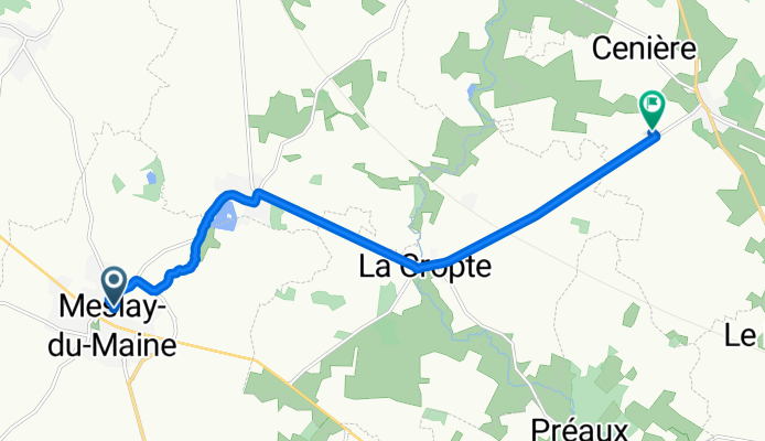 Rue de Laval Bis to La Transoulière