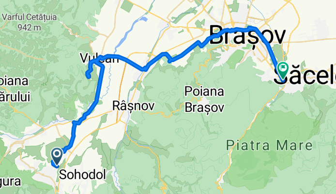 Bran, Vulcan lacuri, Brasov