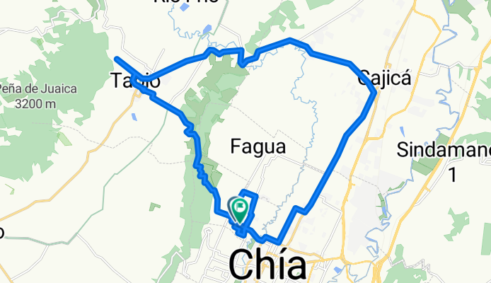 De Vía Chia - Tabio a Vía Chia - Tabio