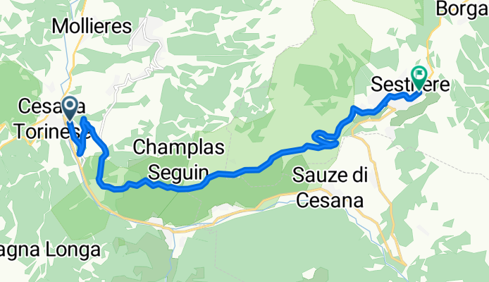 COLLE DEL SESTRIERE (por Cesana Torinese)