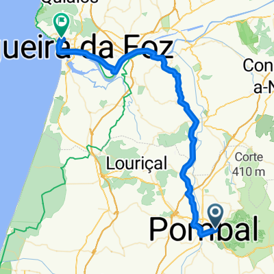 Rua Oito de Dezembro, Pombal nach Praceta do Cap Salgueiro Maia, Figueira da Foz