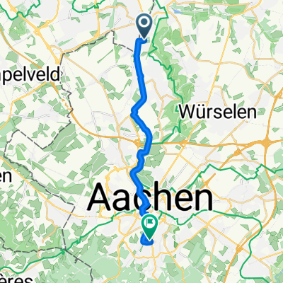 Steinweg, Herzogenrath nach Eupener Straße, Aachen