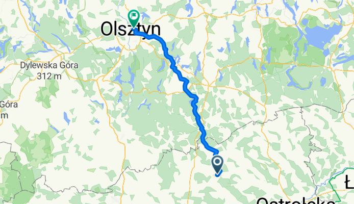 Olszewka, Jednorożec do Kętrzyńskiego, Olsztyn