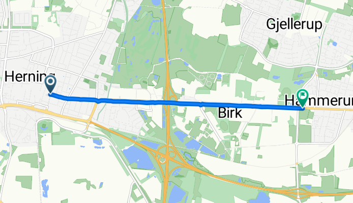 Østergade, Herning to Hammerum Hovedgade, Herning