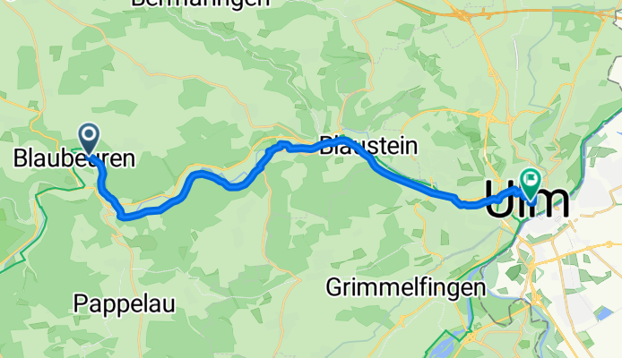 Dodelweg, Blaubeuren a Münsterplatz, Ulma