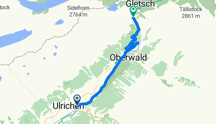 Route in Obergoms