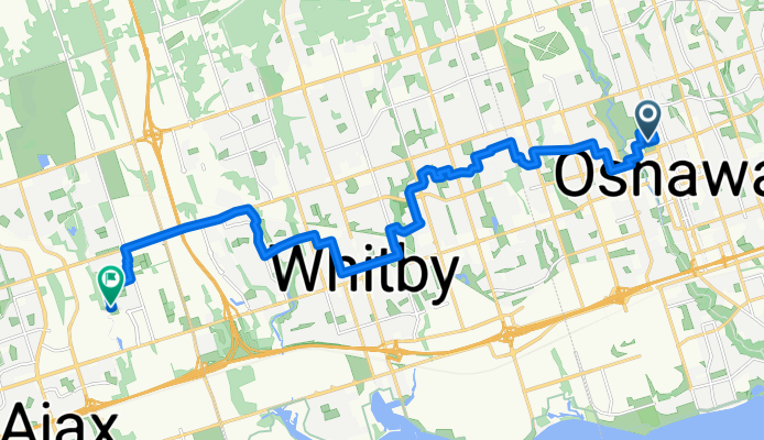 Hospital Crt, Oshawa to Westgate Ave, Ajax