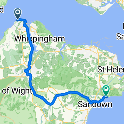 Start of Isle of Wight Coastal Path - End of Isle of Wight Coastal Path - End of Phase 1 - Lidl- R2 Finish Point - R3 Finish Point - Isle of Wight Coastal ...
