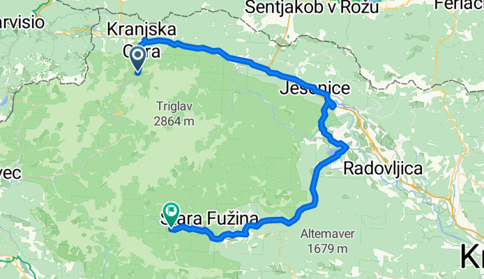 Kranjska Gora - Bohinjska Bistrica