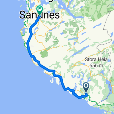 Bakkaveien, Hauge to Rådhusgata, Sandnes