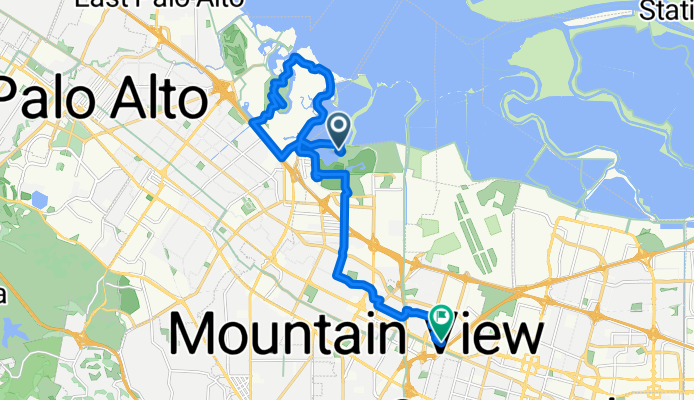 Shoreline Park Trail, Mountain View to Nicholas Dr, Mountain View