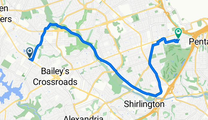 Leesburg Pike, Falls Church to S Rolfe St, Arlington