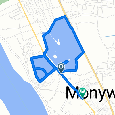 Bogyoke Aung San Road, Monywa to Kyaung Street, Monywa