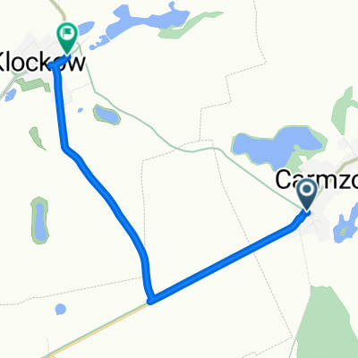 Carmzow, Carmzow-Wallmow nach Klockow, Schönfeld