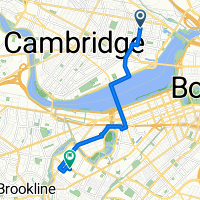 Cambridge St, Cambridge to Avenue Louis Pasteur, Boston