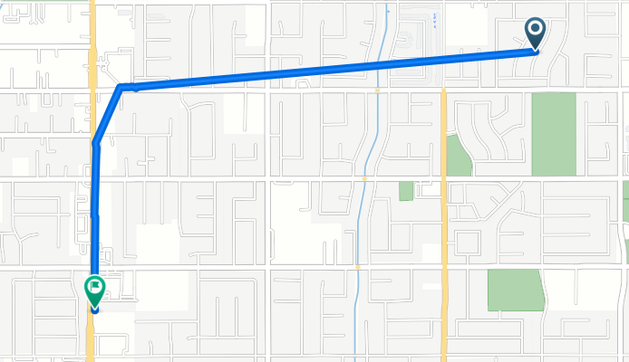De Barbazon Drive a Perris Boulevard