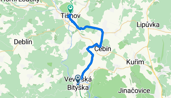 Veverská Bítýška - Tišnov