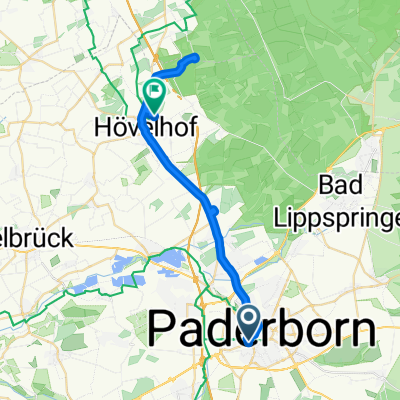 Ems 1 Bahnhofstraße, Paderborn nach Jägerstraße, Hövelhof