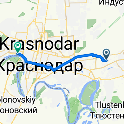 Магистральная улица, Краснодар до Кожевенная улица, Краснодар